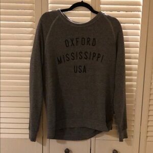 Alternative Apparel Oxford Mississippi USA Charcoal Gray Sweatshirt Sz L